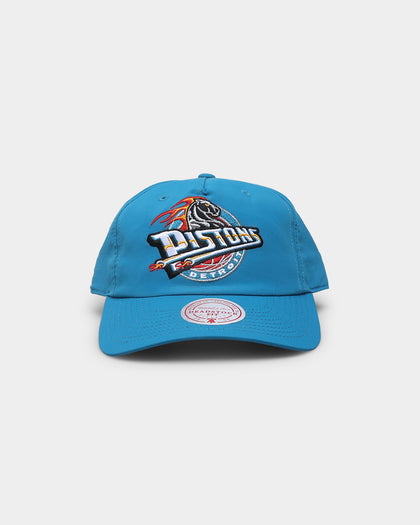 Mitchell & Ness Detroit Pistons 'Nylon Hardwood Classics Logo' Deadstock Snapback Original Team Colours