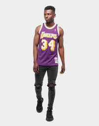 Mitchell & Ness Los Angeles Lakers Shaquille O'Neal #34 Swingman Jersey Purple