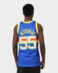 Mitchell & Ness Denver Nuggets Dikembe Mutombo #55 RD '91-'92 Swingman Jersey Royal