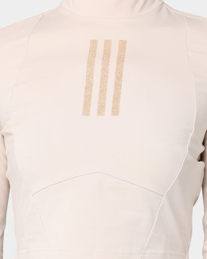 Adidas Women's Swarovski Long Sleeve T-Shirt Halo Ivory