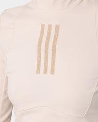 Adidas Women's Swarovski Long Sleeve T-Shirt Halo Ivory