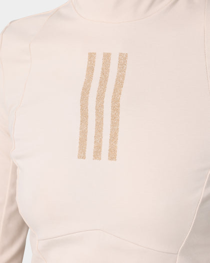 Adidas Women's Swarovski Long Sleeve T-Shirt Halo Ivory