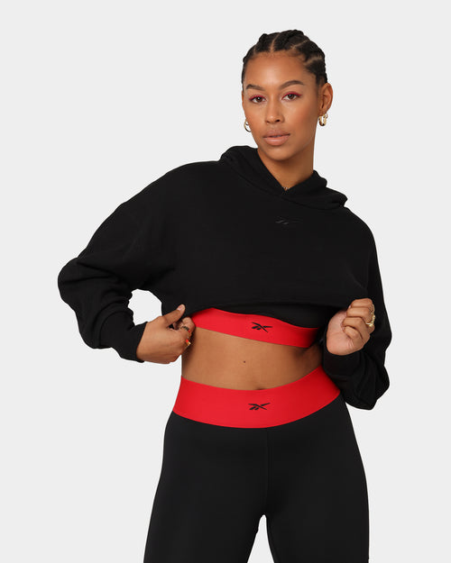 Reebok X Cardi B Women's Cropped Hoodie Black