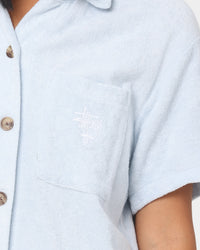 Stussy Women's Orlando Terry Shirt Ice Blue