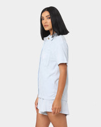 Stussy Women's Orlando Terry Shirt Ice Blue