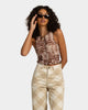 EN ES Women's Arora Tank Brown Tie Dye