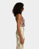 EN ES Women's Arora Tank Brown Tie Dye