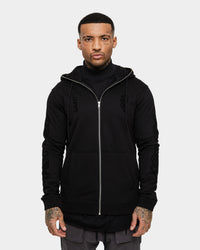 Saint Morta Death Adder Zip Hoodie Black/Black