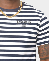 Last Kings Stripes Short Sleeve T-Shirt Navy
