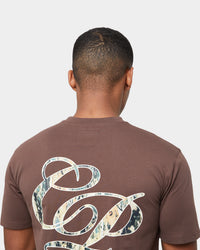 Carre Splatter Logo Classic T-Shirt Dark Brown