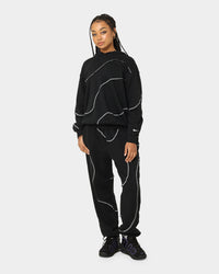 Nike Women's Sportswear Swirl Oversized Hoodie Black/White