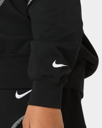Nike Women's Sportswear Swirl Oversized Hoodie Black/White