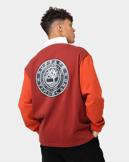 Supreme Supreme X Timberland Rugby Polo Brick