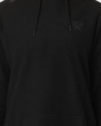 Sik Silk Women's Reverse Fleece Hoodie Dress Black