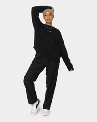 X-Girl Women's Jelly Logo Crewneck Black
