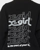 X-Girl Women's Jelly Logo Crewneck Black
