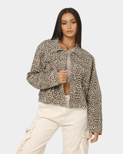 XXIII Labonita Denim Jacket Leopard