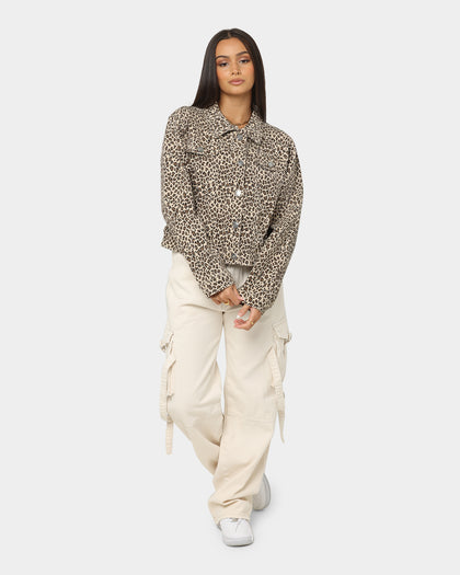 XXIII Labonita Denim Jacket Leopard