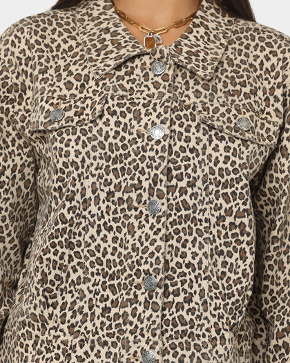 XXIII Labonita Denim Jacket Leopard