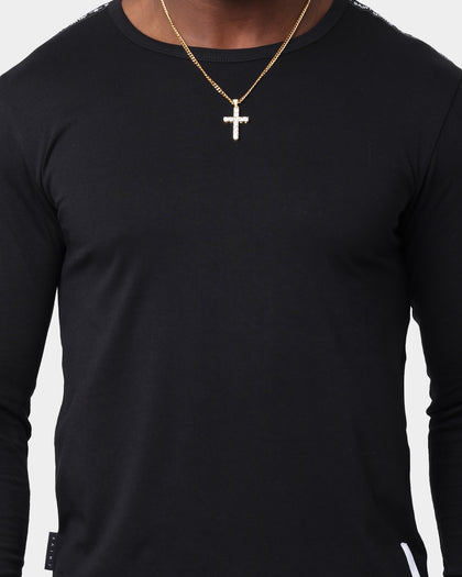 Saint Morta Rev Tape El Duplo Long Sleeve T-Shirt Black/White