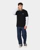XLARGE 91 Double Long Sleeve T-Shirt Black/Snow Marle