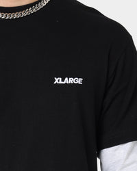 XLARGE 91 Double Long Sleeve T-Shirt Black/Snow Marle
