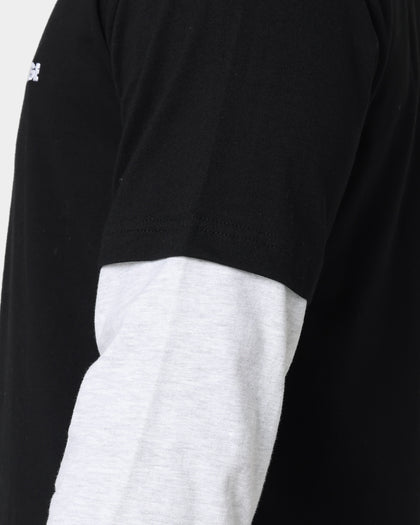 XLARGE 91 Double Long Sleeve T-Shirt Black/Snow Marle