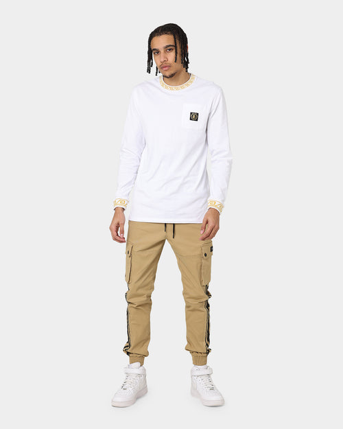 Last Kings Territorial Rib Long Sleeve T-Shirt White