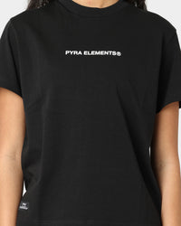 PYRA Women's Flow Logo T-Shirt Black/White