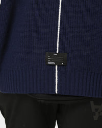 The Anti Order Affiliated High Neck Sweater Dark Navy/White