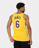 Nike LeBron James Los Angeles Lakers #6 Icon Edition 2022/23 Nike Dri-FIT NBA Swingman Jersey Amarillo