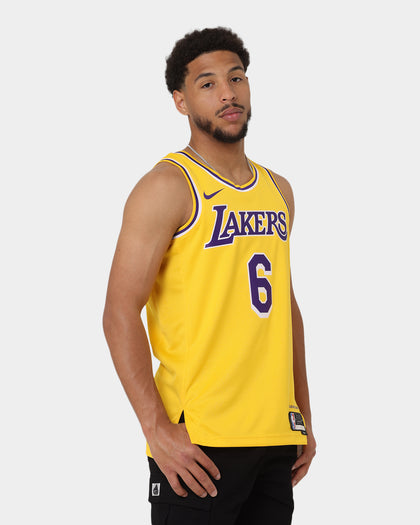 Nike LeBron James Los Angeles Lakers #6 Icon Edition 2022/23 Nike Dri-FIT NBA Swingman Jersey Amarillo