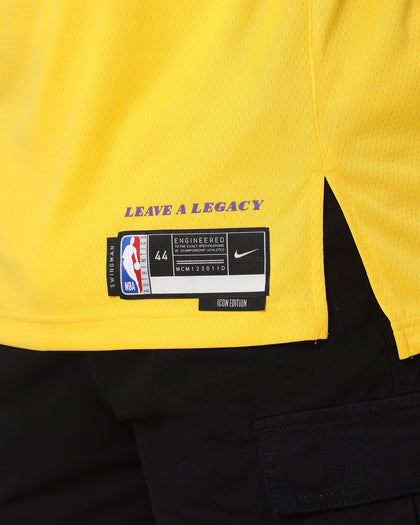 Nike LeBron James Los Angeles Lakers #6 Icon Edition 2022/23 Nike Dri-FIT NBA Swingman Jersey Amarillo