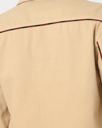 Last Kings Piping Denim Jacket Denim/Khaki