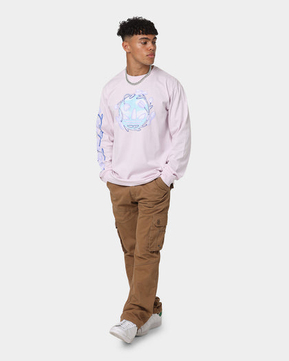 Adidas Trefoil Floral Long Sleeve T-Shirt Almost Pink/Multi-Coloured
