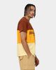 Grand Scheme Colour Block T-Shirt Brown/Yellow