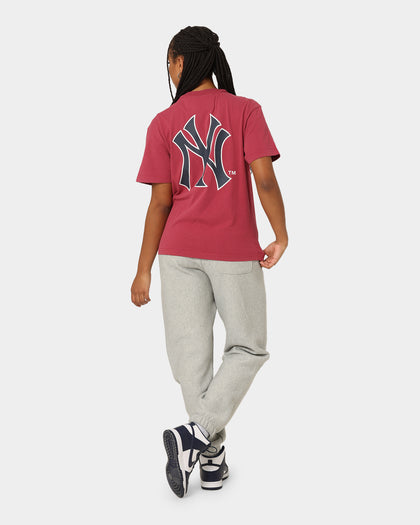 Majestic Athletic Women's Contrast Stitch T-Shirt Dark Blood