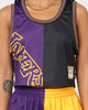 Mitchell & Ness Women's Los Angeles Lakers Big Face 5.0 Crop Tank Top Purple