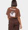 Playboy Women's Monotone Crop T-Shirt Brown
