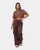 Playboy Women's Monotone Crop T-Shirt Brown