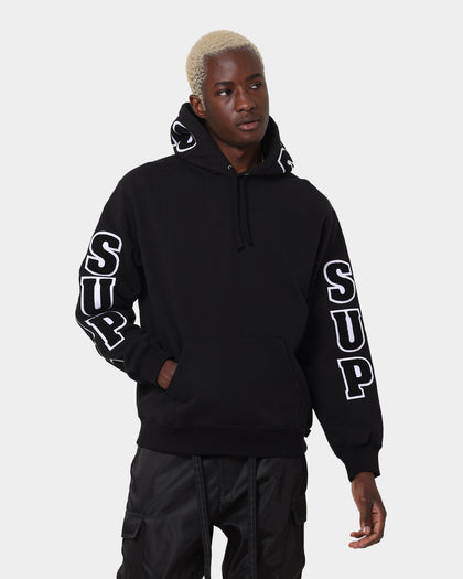 Supreme Team Chenille Hoodie Black