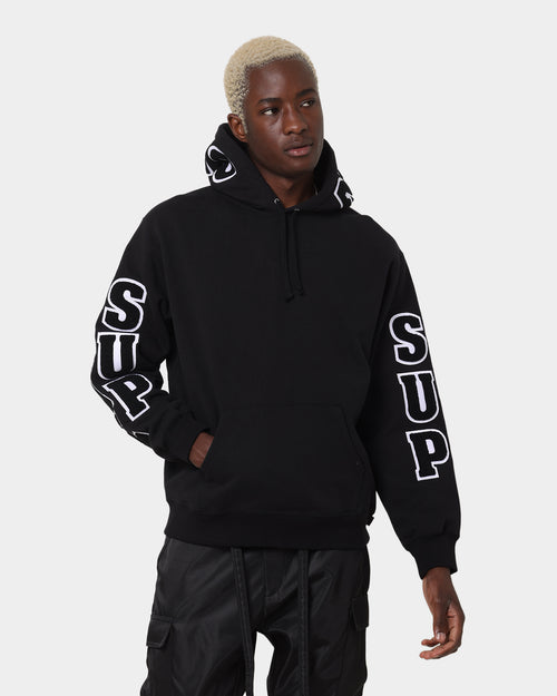 Supreme Team Chenille Hoodie Black