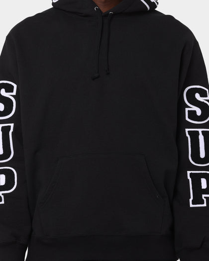 Supreme Team Chenille Hoodie Black