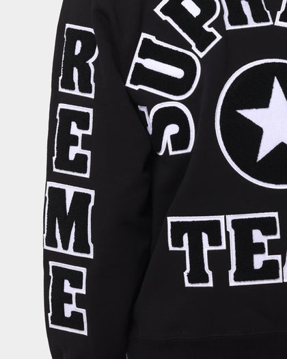 Supreme Team Chenille Hoodie Black