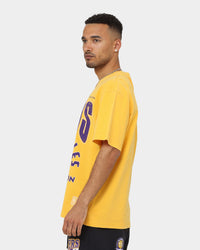 Mitchell & Ness Los Angeles Lakers Division Arch T-Shirt Faded Yellow