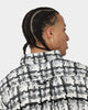 MNML Raw Edge Flannel Shirt Grey/White