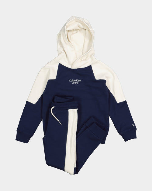 Calvin Klein Kids' Colour Block Stack Logo Set Peacoat