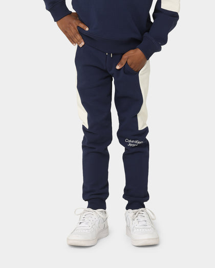 Calvin Klein Kids' Colour Block Stack Logo Set Peacoat