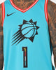 Nike Devin Booker Phoenix Suns #1 City Edition Nike Dri-FIT NBA Swingman Jersey Dark Turquoise