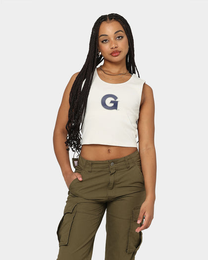 National Collegiate Athletic Association Women's Georgetown Hoyas Classic Rib Tank White Sand